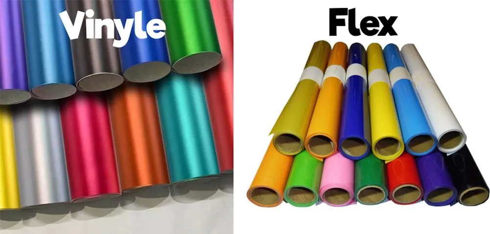 Différence Flex et Vinyle