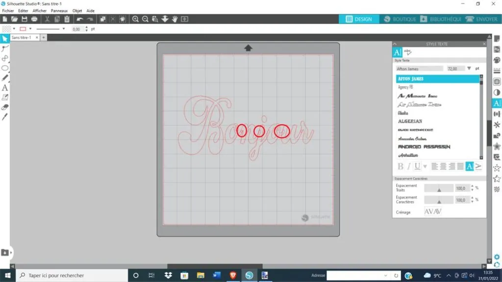Silhouette caméo silhouette studio tuto