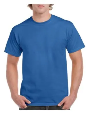 T-shirt bleu roi uni à personnaliser