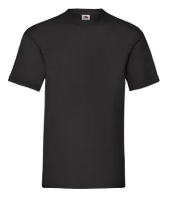 T-shirt noir Fruit of the Loom à personnaliser