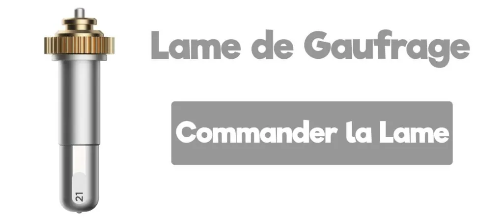 Lame de Gaufrage Cricut