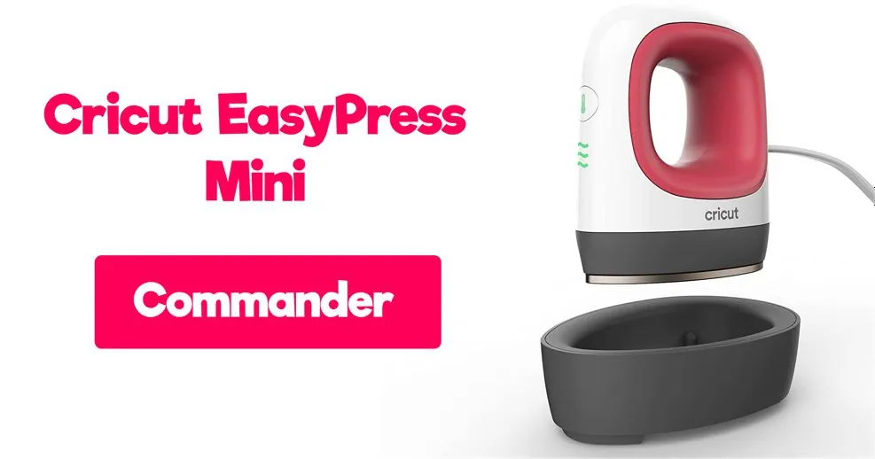Cricut EasyPress Mini et son socle : commander la presse