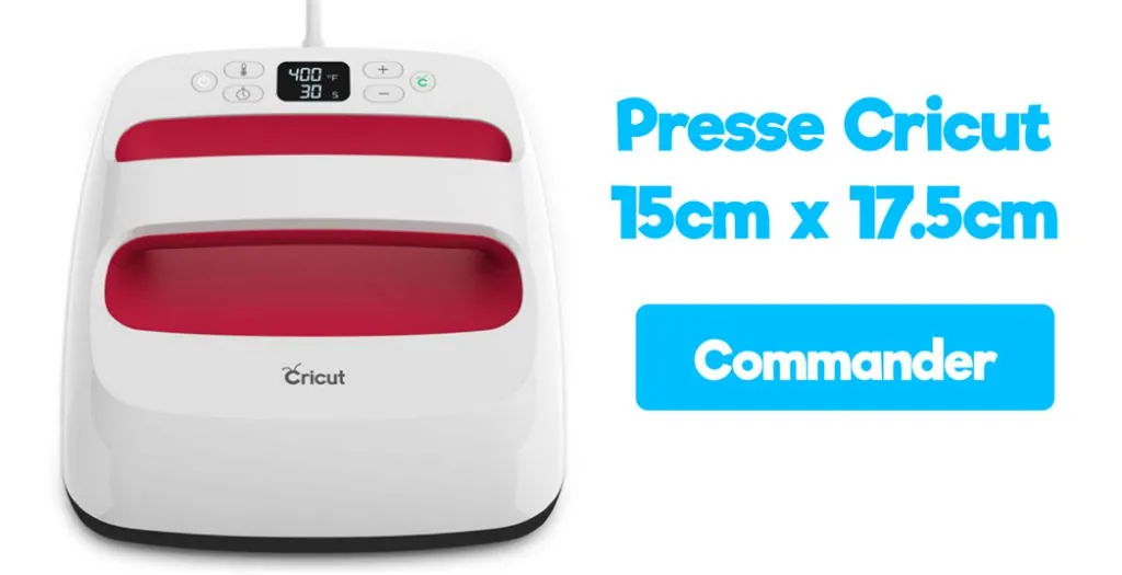 Presse Cricut EasyPress 15 x 17,5 cm : commander