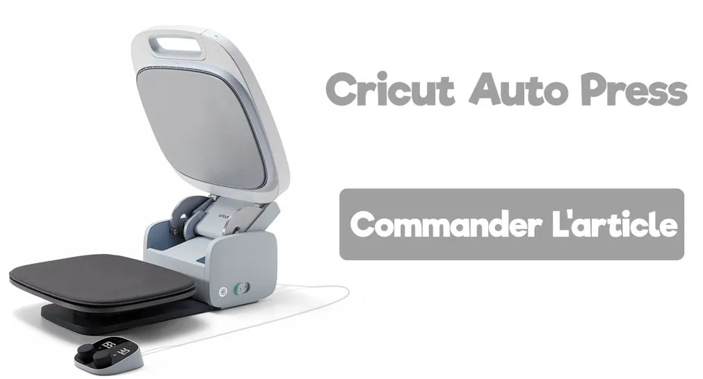 Cricut AutoPress et son boîtier de commande : commander l'article