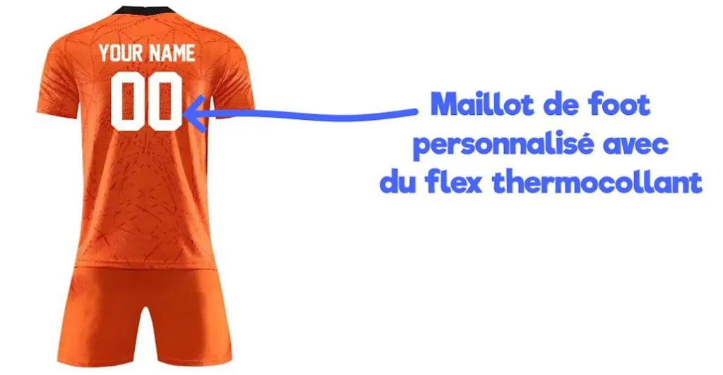 Maillot de foot flex thermocollant