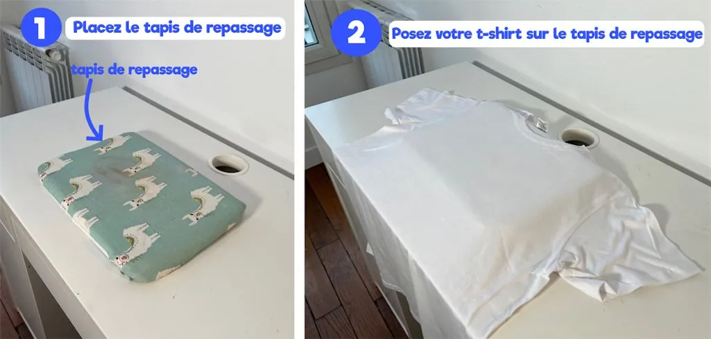 Tapis de pressage pour flex thermocollant