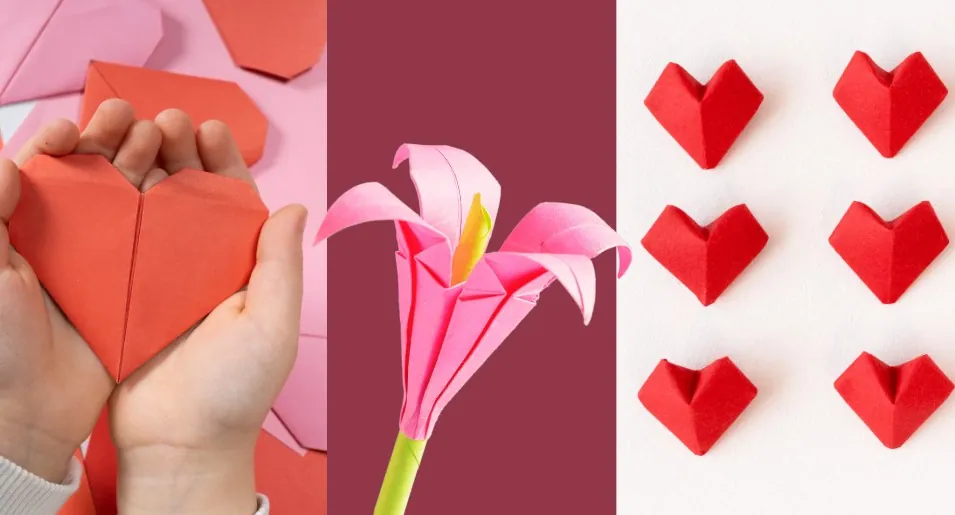 DIY origami saint valentin