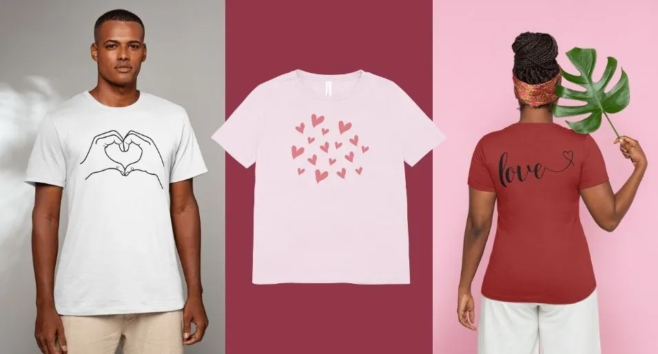 DIY t-shirt saint valentin