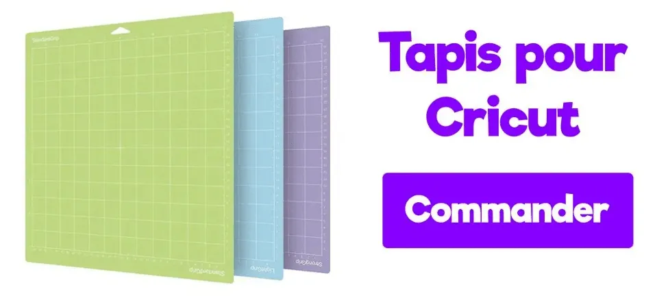 Commander des tapis de découpe pour Cricut (vert, bleu et violet)