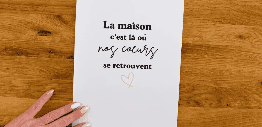 Affiche personnalisée en vinyle