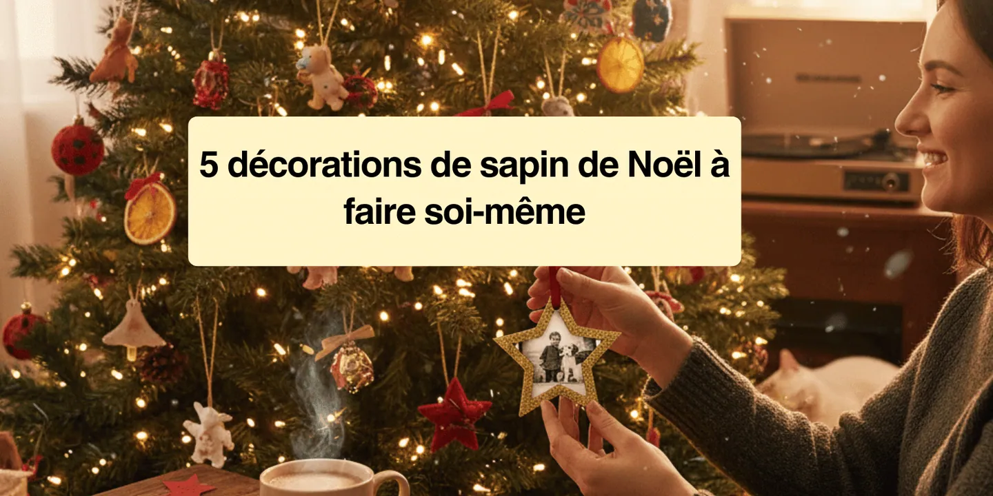 5 déco de sapin de Noël à faire soi-même