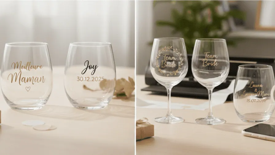 idée de comment personnaliser un verre