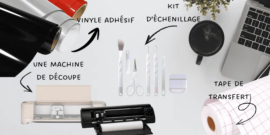 matériel découpe de vinyle adhésif
