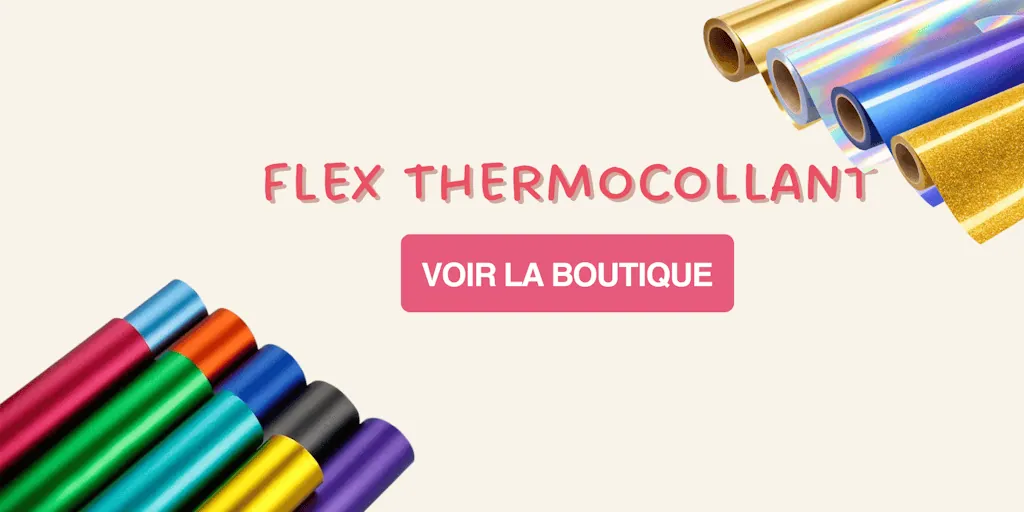 Flex thermocollant, voir la boutique : rouleaux de flex métallisés, pailletés et holographiques