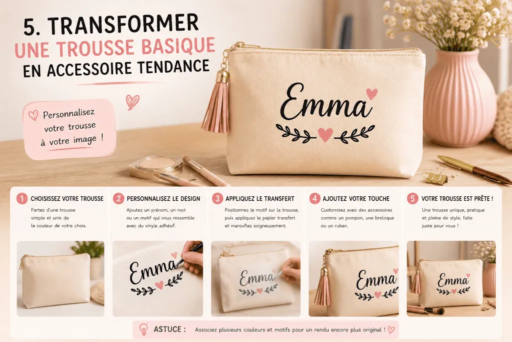 DIY trousse personnaliser