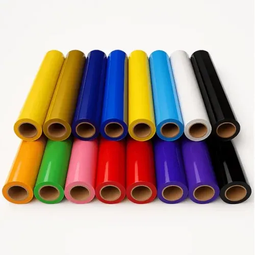 Rouleaux de flex thermocollant standard de différentes couleurs